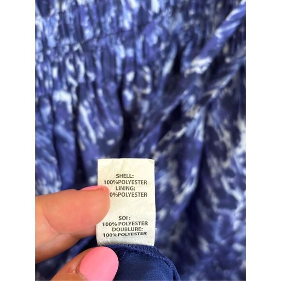 Ramy Brook Kelsie blue leopard midi dress size large - Picture 8 of 8